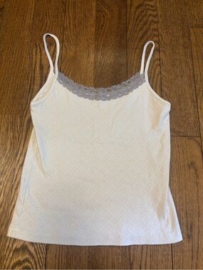 Brandy Melville Cami with Gray Lace Trim